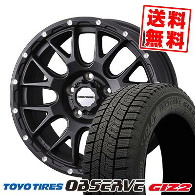 205/60R16 92Q トーヨータイヤ OBSERVE GIZ2 MUDVANCE 08 スタッドレスタイヤホイール4本セット 【取付対象】