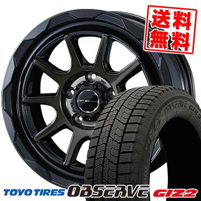 215/45R17 87Q トーヨータイヤ OBSERVE GARIT GIZ2 WEDS MUD VANCE06 スタッドレスタイヤホイール4本セット 【取付対象】