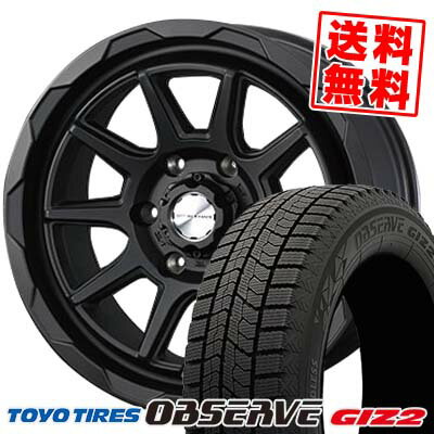 205/60R16 92Q トーヨータイヤ OBSERVE GIZ2 WEDS MUD VANCE06 スタッドレスタイヤホイール4本セット 【取付対象】