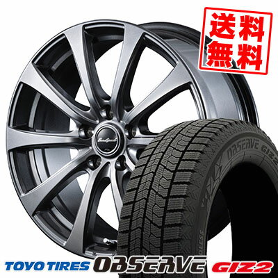 205/55R16 91Q TOYO TIRES トーヨータイヤ OBSERVE GARIT GIZ2 オブザーブ ガリット ギズ2 Euro Speed G10 ユーロスピードG10 スタッドレスタイヤホイール4本セット