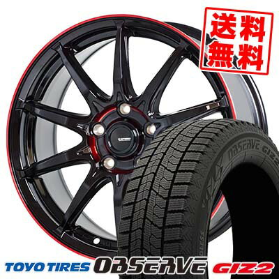 245/45R18 96Q トーヨータイヤ OBSERVE GIZ2 G SPEED P-05R スタッドレスタイヤホイール4本セット 【取付対象】