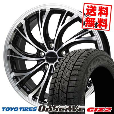 205/60R16 92Q トーヨータイヤ OBSERVE GIZ2 Precious HS-2 スタッドレスタイヤホイール4本セット 【取付対象】