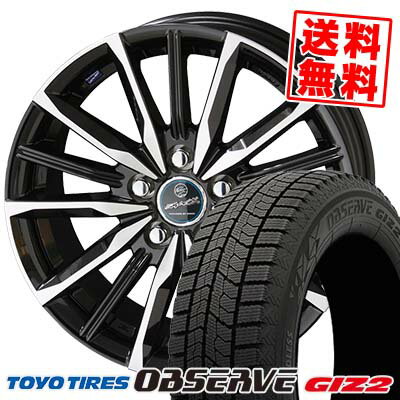 195/60R15 88Q トーヨータイヤ OBSERVE GARIT GIZ2 SMACK VALKYRIE スタッドレスタイヤホイール4本セット 【取付対象】