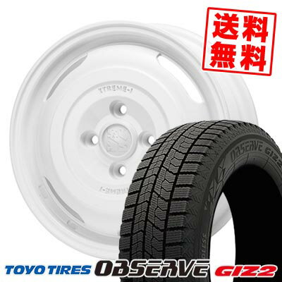 185/65R14 86Q トーヨータイヤ OBSERVE GARIT GIZ2 XTREME‐J JOURNEY スタッドレスタイヤホイール4本セット 【取付対象】