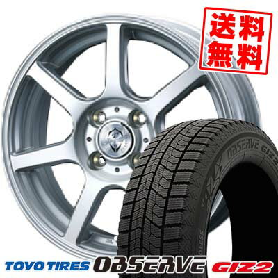155/65R13 73Q トーヨータイヤ OBSERVE GIZ2 Treffer ZR スタッドレスタイヤホイール4本セット 【取付対象】