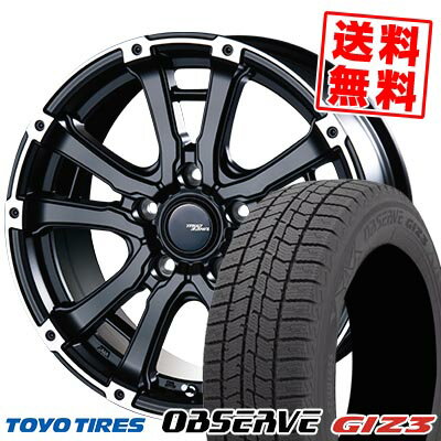 215/65R16 98Q トーヨータイヤ OBSERVE GIZ3 MUD BAHN XR-600S スタッドレスタイヤホイール4本セット 【取付対象】