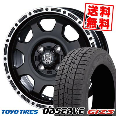 165/55R14 72Q トーヨータイヤ OBSERVE GIZ3 MUD BAHN XR-910K スタッドレスタイヤホイール4本セット 【取付対象】