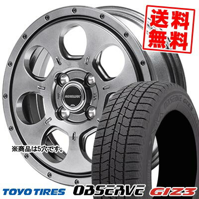 205/60R16 96Q XL トーヨータイヤ OBSERVE GIZ3 MUD AGENT スタッドレスタイヤホイール4本セット 【取付対象】