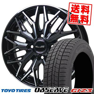 155/65R14 75Q トーヨータイヤ OBSERVE GIZ3 Precious AST M3 スタッドレスタイヤホイール4本セット 【取付対象】