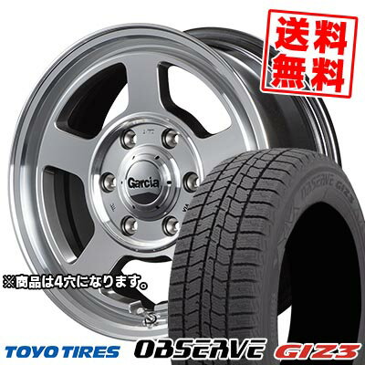 155/65R14 75Q トーヨータイヤ OBSERVE GIZ3 Garcia Chicago5 スタッドレスタイヤホイール4本セット 【取付対象】