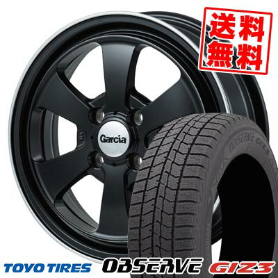 165/55R15 75Q トーヨータイヤ OBSERVE GIZ3 Garcia Dallas6 スタッドレスタイヤホイール4本セット 【取付対象】