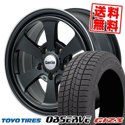 215/65R16 98Q トーヨータイヤ OBSERVE GIZ3 Garcia Dallas6 スタッドレスタイヤホイール4本セット 【取付対象】