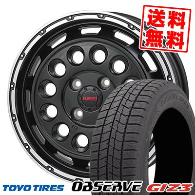 165/55R14 72Q トーヨータイヤ OBSERVE GIZ3 WILD PORTER Funk DDC スタッドレスタイヤホイール4本セット 【取付対象】