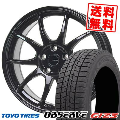 205/65R15 94Q トーヨータイヤ OBSERVE GIZ3 G-SPEED G-06 スタッドレスタイヤホイール4本セット 【取付対象】