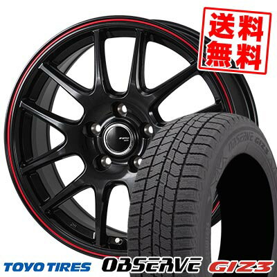185/65R15 88Q トーヨータイヤ OBSERVE GIZ3 JP STYLE Jefa スタッドレスタイヤホイール4本セット 【取付対象】