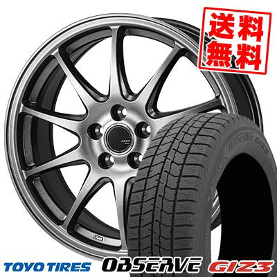 205/65R15 94Q トーヨータイヤ OBSERVE GIZ3 ZACK JP-202 スタッドレスタイヤホイール4本セット 【取付対象】