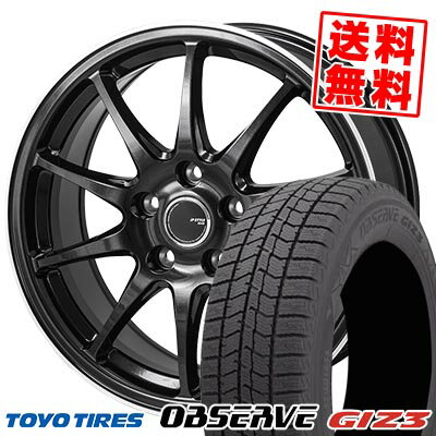 205/60R16 96Q XL トーヨータイヤ OBSERVE GIZ3 JP STYLE R10 スタッドレスタイヤホイール4本セット 【取付対象】