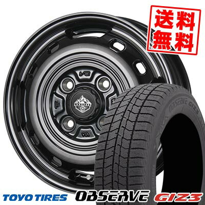 175/65R14 82Q トーヨータイヤ OBSERVE GIZ3 LANDFOOT XFG スタッドレスタイヤホイール4本セット 【取付対象】