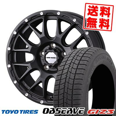 205/60R16 96Q XL トーヨータイヤ OBSERVE GIZ3 MUDVANCE 08 スタッドレスタイヤホイール4本セット 【取付対象】