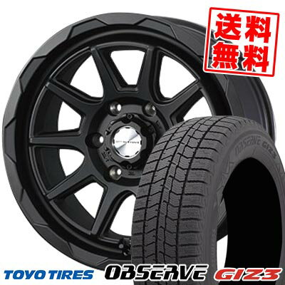 205/60R16 96Q XL トーヨータイヤ OBSERVE GIZ3 WEDS MUD VANCE06 スタッドレスタイヤホイール4本セット 【取付対象】
