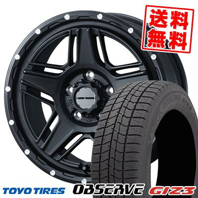 215/65R16 98Q トーヨータイヤ OBSERVE GIZ3 MUDVANCE 07 スタッドレスタイヤホイール4本セット 【取付対象】