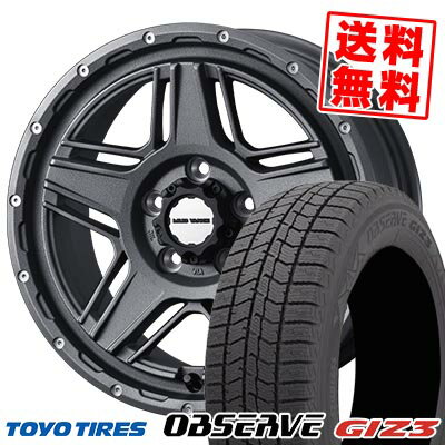 215/65R16 98Q トーヨータイヤ OBSERVE GIZ3 MUDVANCE 07 スタッドレスタイヤホイール4本セット 【取付対象】