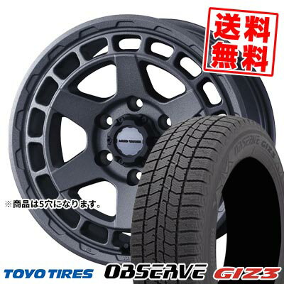 215/65R16 98Q トーヨータイヤ OBSERVE GIZ3 MUDVANCE X Type S スタッドレスタイヤホイール4本セット 【取付対象】