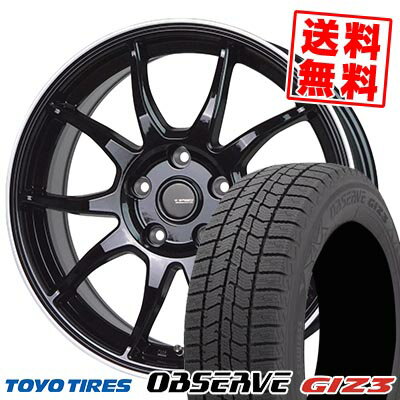 205/55R16 91Q トーヨータイヤ OBSERVE GIZ3 G-SPEED P-06 スタッドレスタイヤホイール4本セット 【取付対象】