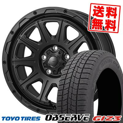 205/55R16 91Q トーヨータイヤ OBSERVE GIZ3 HI-BLOCK REGULES スタッドレスタイヤホイール4本セット 【取付対象】