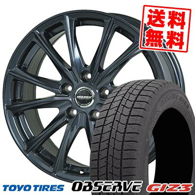 215/70R15 98Q トーヨータイヤ OBSERVE GIZ3 WAREN W05 スタッドレスタイヤホイール4本セット 【取付対象】