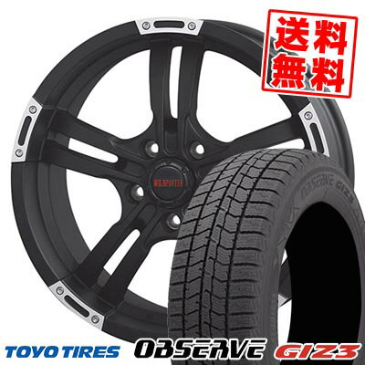 215/65R16 98Q トーヨータイヤ OBSERVE GIZ3 WILD PORTER CROSS FIVE スタッドレスタイヤホイール4本セット 【取付対象】