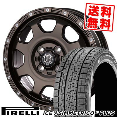 165/55R14 72Q ピレリ ICE ASIMMETRICO PLUS MUD BAHN XR-910K スタッドレスタイヤホイール4本セット 【取付対象】