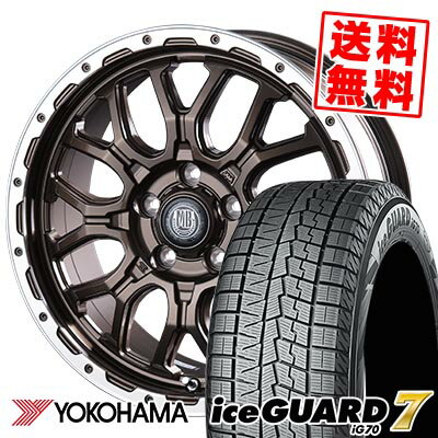 215/60R17 96Q ヨコハマ iceGUARD7 IG70 MUD BAHN XR-800M スタッドレスタイヤホイール4本セット 【取付対象】