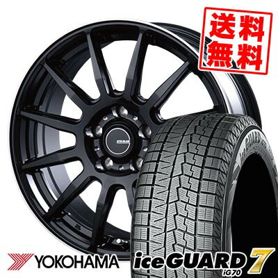 215/40R18 89Q ヨコハマ iceGUARD7 IG70 INFINITY F12 スタッドレスタイヤホイール4本セット 【取付対象】