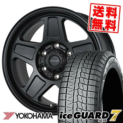 215/65R15 96Q ヨコハマ iceGUARD7 IG70 LANDFOOT GWD スタッドレスタイヤホイール4本セット 【取付対象】
