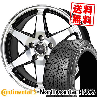 215/50R17 95T コンチネンタル NorthContact NC6 Valette ANKRAY スタッドレスタイヤホイール4本セット 【取付対象】