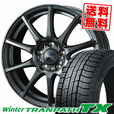 195/65R15 91Q トーヨータイヤ Winter TRANPATH TX VELVA CHARGE スタッドレスタイヤホイール4本セット 【取付対象】