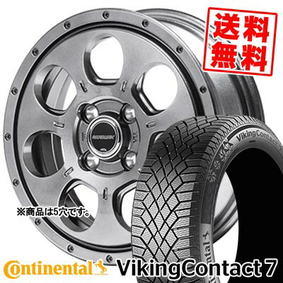 205/55R16 94T XL コンチネンタル VikingContact7 MUD AGENT スタッドレスタイヤホイール4本セット 【取付対象】
