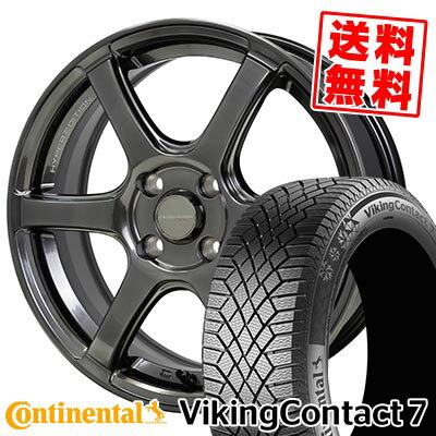 195/50R16 88T XL コンチネンタル VikingContact7 CROSS SPEED HYPER EDITION RS6 スタッドレスタイヤホイール4本セット 【取付対象】