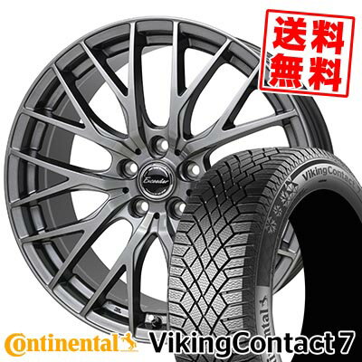 245/40R18 97T XL CONTINENTAL VikingContact7 Exceeder E05 2 スタッドレスタイヤホイール4本セット 【取付対象】