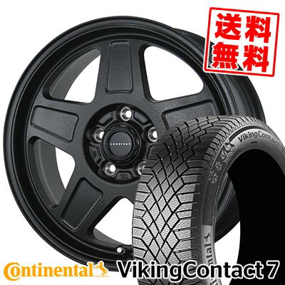 205/55R16 94T XL コンチネンタル VikingContact7 LANDFOOT GWD スタッドレスタイヤホイール4本セット 【取付対象】