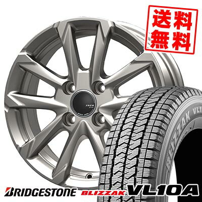 145/80R13 88/86N ブリヂストン BLIZZAK VL10A ZACK JP-325 スタッドレスタイヤホイール4本セット 【取付対象】