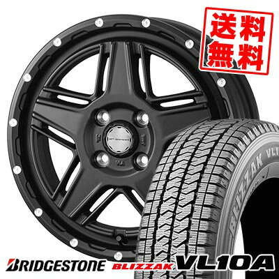 155/80R12 88/87N ブリヂストン BLIZZAK VL10A MUDVANCE 07 スタッドレスタイヤホイール4本セット 【取付対象】