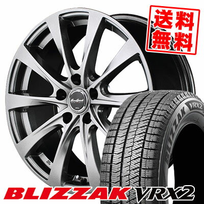 195/65R15 91Q ブリヂストン BLIZZAK VRX2 EUROSPEED F10 スタッドレスタイヤホイール4本セット 【取付対象】