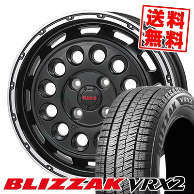 155/65R14 75Q ブリヂストン BLIZZAK VRX2 WILD PORTER Funk DDC スタッドレスタイヤホイール4本セット 【取付対象】