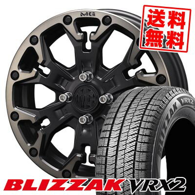 155/65R14 75Q ブリヂストン BLIZZAK VRX2 MG GOLEM Jr. スタッドレスタイヤホイール4本セット 【取付対象】