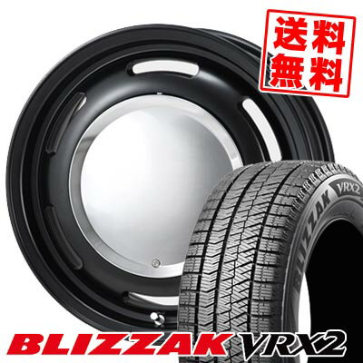 155/65R14 75Q ブリヂストン BLIZZAK VRX2 LUGTEC neo moon スタッドレスタイヤホイール4本セット 【取付対象】