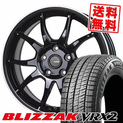 205/55R16 91Q BRIDGESTONE ブリヂストン BLIZZAK VRX2 ブリザック VRX2 G-SPEED P-06 Gスピード P-06 スタッドレスタイヤホイール4本セット