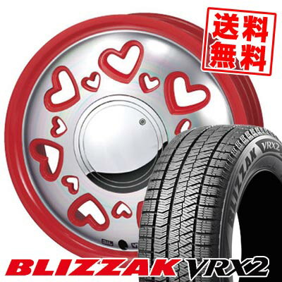 165/55R15 75Q ブリヂストン BLIZZAK VRX2 K-Quty スタッドレスタイヤホイール4本セット 【取付対象】