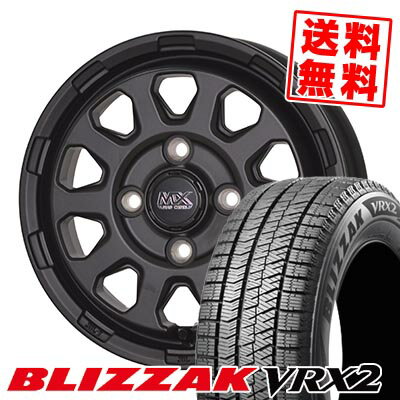 165/70R14 81Q ブリヂストン BLIZZAK VRX2 MAD CROSS RANGER スタッドレスタイヤホイール4本セット 【取付対象】